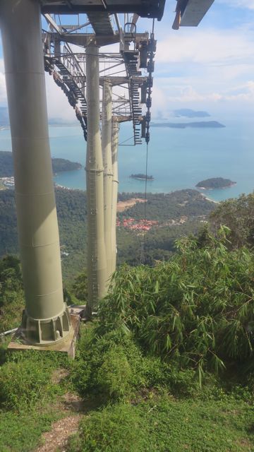 Alastulossa hiukan päätä huimasi, kun kuljettiin tämän harjanteen yli...