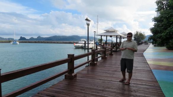 Resort World Langkawi -hotelli sijaitsee ihan saaren eteläkärjessä, siellä oli myös hienoja veneitä