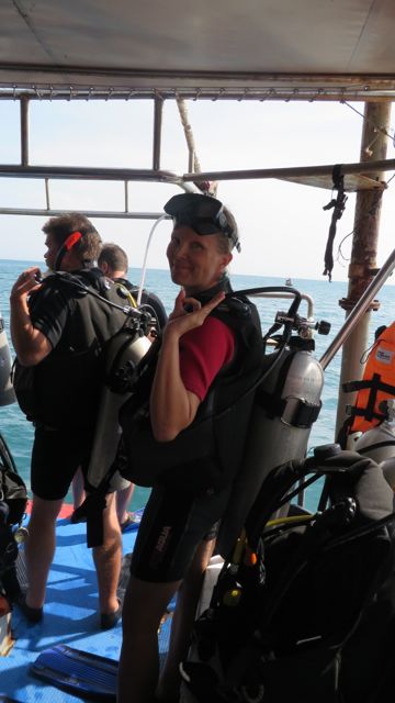 Toiselle dyykille lähdössä