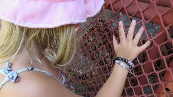 Niin lähellä -mutta onneksi kaksinkertaisen verkkoaidan takana