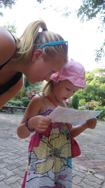 Välillä piti katsoa "aarrekartasta" mihin mennään seuraavaksi