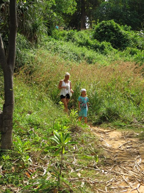 Eteläkärjessä oli myös "snorkelling point" jonne pääsi pientä polkua pitkin