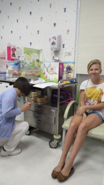 Ensimmäinen rokotettava!