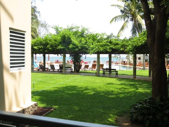 Family residence Seaview, näkymä alakerran parvekkeelta