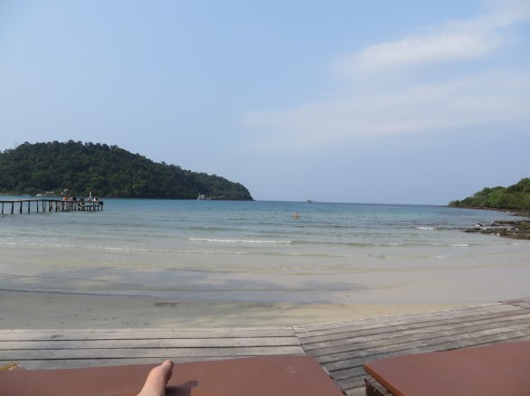 Viimeisiä fiilistelyjä Koh Kood Resortin rannalla ennen lähtöä