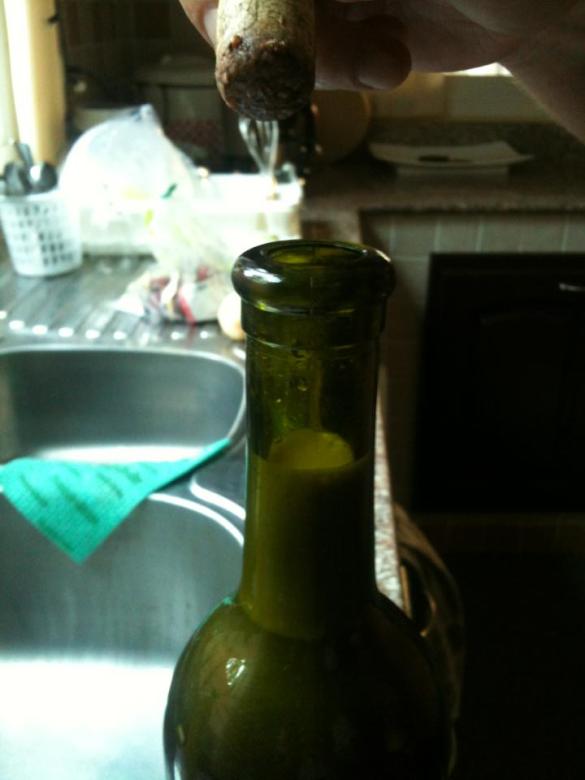 Sieltähän se pullahti! Vaahtokin asettui iltalenkkimme aikana. Kippis!