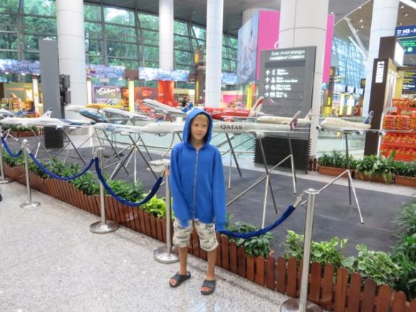 KLIA eli Kuala Lumpur International Airport ja pienoismallit
