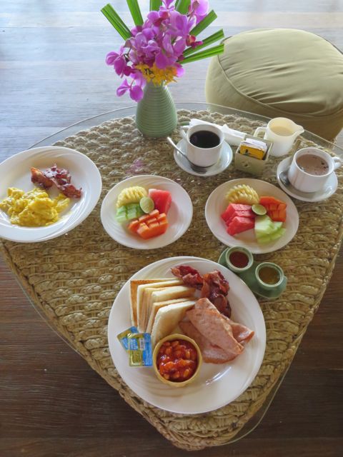 Aamiainen piti pyytää huoneeseen muutamana aamuna